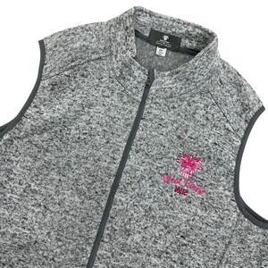 West Point Signature Collection Womens 2X Vest Pink Gray Zip Front